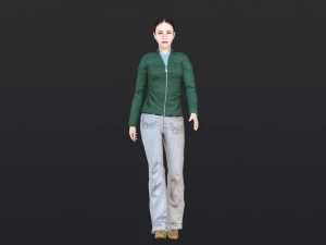Woman 21 With 52 Animations 32 Morphs 3D Model