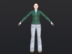 Woman 21 With 52 Animations 32 Morphs Modelo 3D