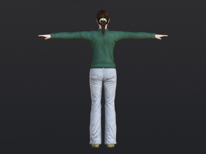 Woman 21 With 52 Animations 32 Morphs Modelo 3D