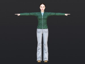 Woman 21 With 52 Animations 32 Morphs Modelo 3D