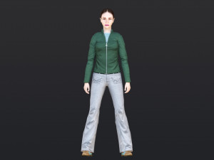 Woman 21 With 52 Animations 32 Morphs Modelo 3D