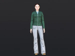 Woman 21 With 52 Animations 32 Morphs 3D Model