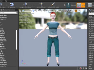 Woman 22 With 52 Animations 32 Morphs 3D Model
