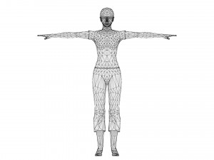 Woman 22 With 52 Animations 32 Morphs 3D Model