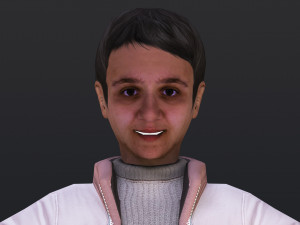 Woman 23 With 52 Animations 32 Morphs 3Dモデル
