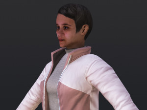Woman 23 With 52 Animations 32 Morphs 3Dモデル