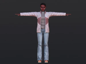 Woman 23 With 52 Animations 32 Morphs 3D Model