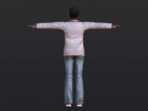 Woman 23 With 52 Animations 32 Morphs 3D Model