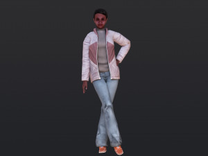 Woman 23 With 52 Animations 32 Morphs 3Dモデル