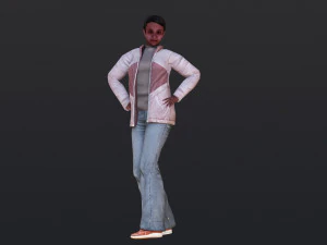 Woman 23 With 52 Animations 32 Morphs 3D Model