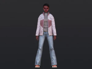 Woman 23 With 52 Animations 32 Morphs 3D Model