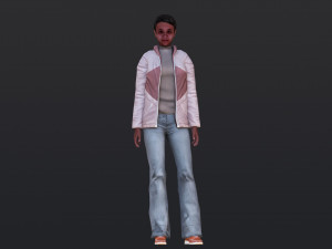 Woman 23 With 52 Animations 32 Morphs 3Dモデル
