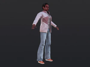 Woman 23 With 52 Animations 32 Morphs 3D Model