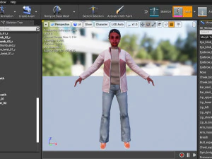 Woman 23 With 52 Animations 32 Morphs 3D Model