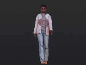 Woman 23 With 52 Animations 32 Morphs 3D Model