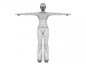 Woman 24 With 52 Animations 32 Morphs 3D Model