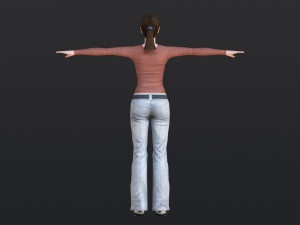 Woman 24 With 52 Animations 32 Morphs 3D-Modell