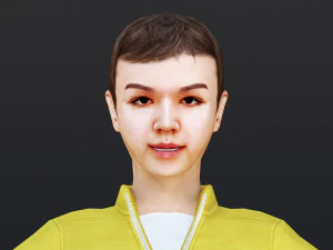 Woman 25 With 52 Animations 32 Morphs 3D Model