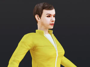 Woman 25 With 52 Animations 32 Morphs 3D Model