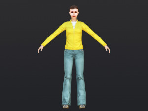 Woman 25 With 52 Animations 32 Morphs 3Dモデル
