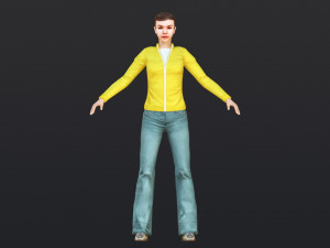 Woman 25 With 52 Animations 32 Morphs 3Dモデル