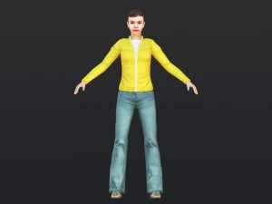 Woman 25 With 52 Animations 32 Morphs 3D Model