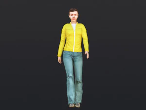 Woman 25 With 52 Animations 32 Morphs 3D Model