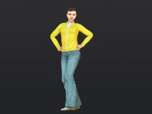 Woman 25 With 52 Animations 32 Morphs 3D Model