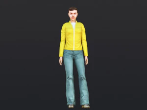 Woman 25 With 52 Animations 32 Morphs 3D Model