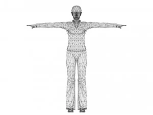 Woman 25 With 52 Animations 32 Morphs 3D Model