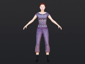 Woman 26 With 52 Animations 32 Morphs 3D Model