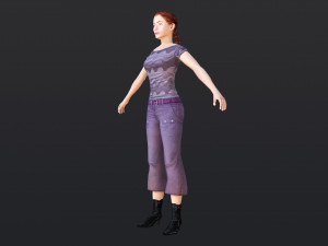 Woman 26 With 52 Animations 32 Morphs 3Dモデル