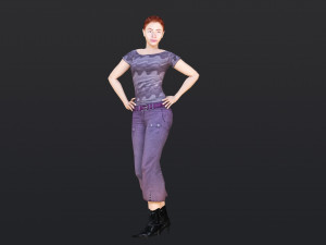 Woman 26 With 52 Animations 32 Morphs 3Dモデル