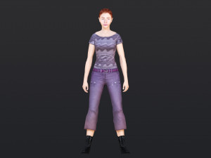 Woman 26 With 52 Animations 32 Morphs 3Dモデル