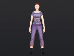 Woman 26 With 52 Animations 32 Morphs 3D Model