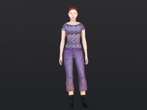 Woman 26 With 52 Animations 32 Morphs 3Dモデル