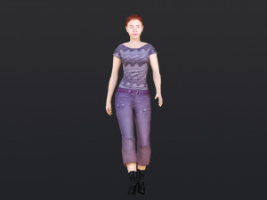 Woman 26 With 52 Animations 32 Morphs 3Dモデル