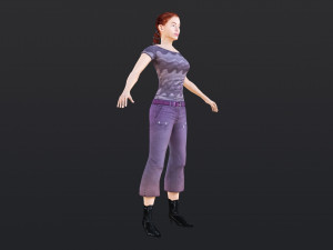 Woman 26 With 52 Animations 32 Morphs 3Dモデル