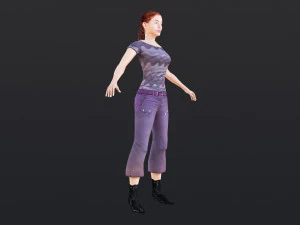 Woman 26 With 52 Animations 32 Morphs 3D Model