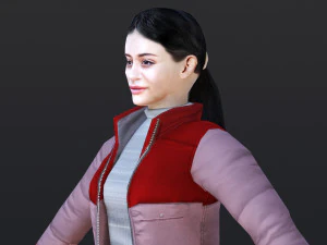 Woman 27 With 52 Animations 32 Morphs 3D Model