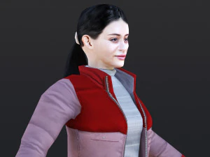 Woman 27 With 52 Animations 32 Morphs 3D Model