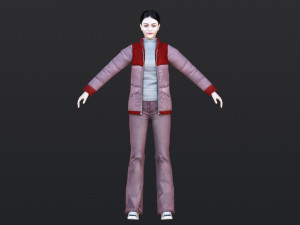 Woman 27 With 52 Animations 32 Morphs 3D Model