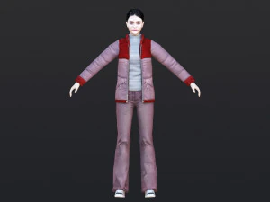 Woman 27 With 52 Animations 32 Morphs 3D Model