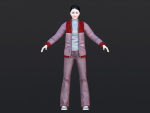 Woman 27 With 52 Animations 32 Morphs 3D Model