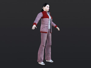 Woman 27 With 52 Animations 32 Morphs 3D Model