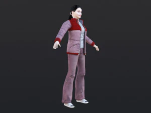 Woman 27 With 52 Animations 32 Morphs 3D Model
