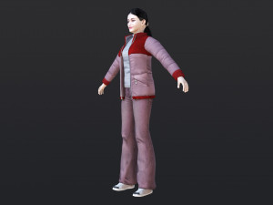 Woman 27 With 52 Animations 32 Morphs 3D Model
