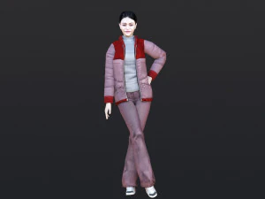 Woman 27 With 52 Animations 32 Morphs 3D Model