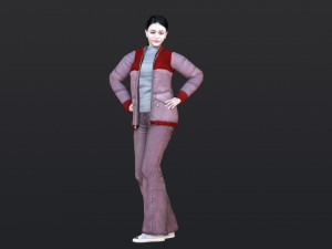 Woman 27 With 52 Animations 32 Morphs 3D Model