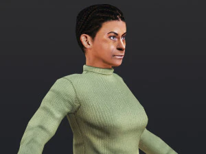 Woman 28 With 52 Animations 32 Morphs 3D Model